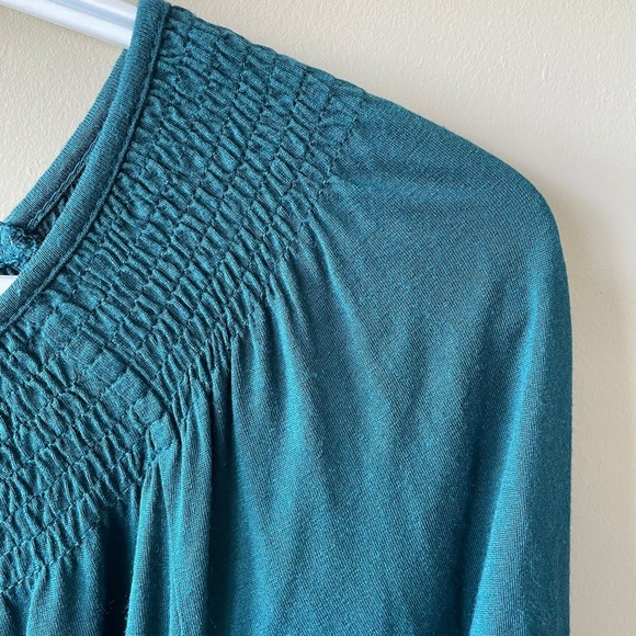 BOGO Teal 3/4 Sleeve Blouse - Picture 3 of 4
